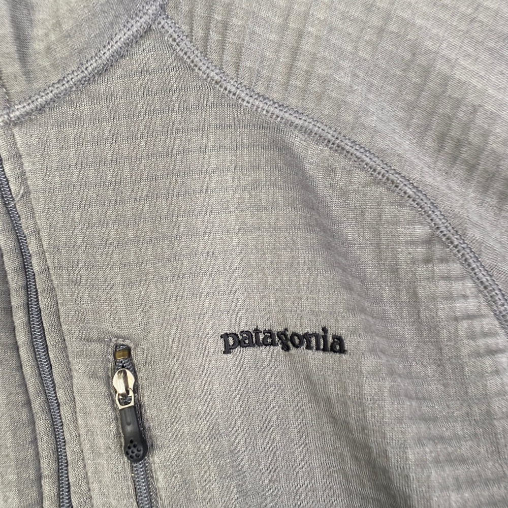 Patagonia R1 Regulator Fleece Pullover Mens Medium Gray 1/4 Zip 40102FA Made USA - Picture 4 of 12